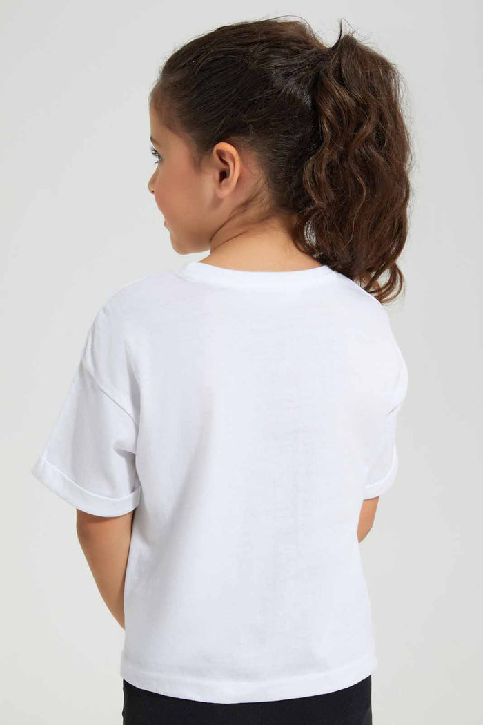 Redtag-White-Boxy-Pocket-Detail-TEE-Category:T-Shirts,-Colour:White,-Deals:New-In,-Filter:Girls-(2-to-8-Yrs),-GIR-T-Shirts,-New-In-GIR-APL,-Non-Sale,-Section:Girls-(0-to-14Yrs),-TBL,-W22O-Girls-2 to 8 Years