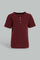 Redtag-Red-Jacquard-Tee-Category:T-Shirts,-Colour:Red,-Deals:New-In,-Dept:Boys,-Filter:Infant-Boys-(3-to-24-Mths),-INB-T-Shirts,-New-In-INB-APL,-Non-Sale,-Section:Boys-(0-to-14Yrs),-W22O-Infant-Boys-3 to 24 Months