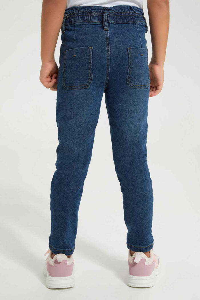 Redtag-Dark-Wash-Baggy-Jeans-Category:Jeans,-Colour:Dark-Wash,-Deals:New-In,-Filter:Girls-(2-to-8-Yrs),-FIT-WALL-(FTW),-GIR-Jeans,-New-In-GIR-APL,-Non-Sale,-Section:Girls-(0-to-14Yrs),-W22O-Girls-2 to 8 Years