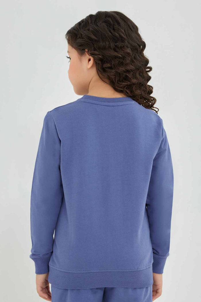 Redtag-Blue-Basic-Active-Top---Blue-Category:Sweatshirts,-Colour:Blue,-Deals:New-In,-Filter:Girls-(2-to-8-Yrs),-GIR-Sweatshirts,-New-In-GIR-APL,-Non-Sale,-Section:Girls-(0-to-14Yrs),-TBL,-W22A-Girls-2 to 8 Years