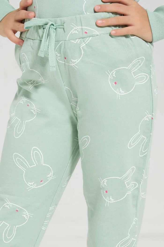 Redtag-Basic-Active-Pant---Greem-Category:Joggers,-Colour:Green,-Deals:New-In,-Filter:Girls-(2-to-8-Yrs),-GIR-Joggers,-New-In-GIR-APL,-Non-Sale,-Section:Girls-(0-to-14Yrs),-W22A-Girls-2 to 8 Years