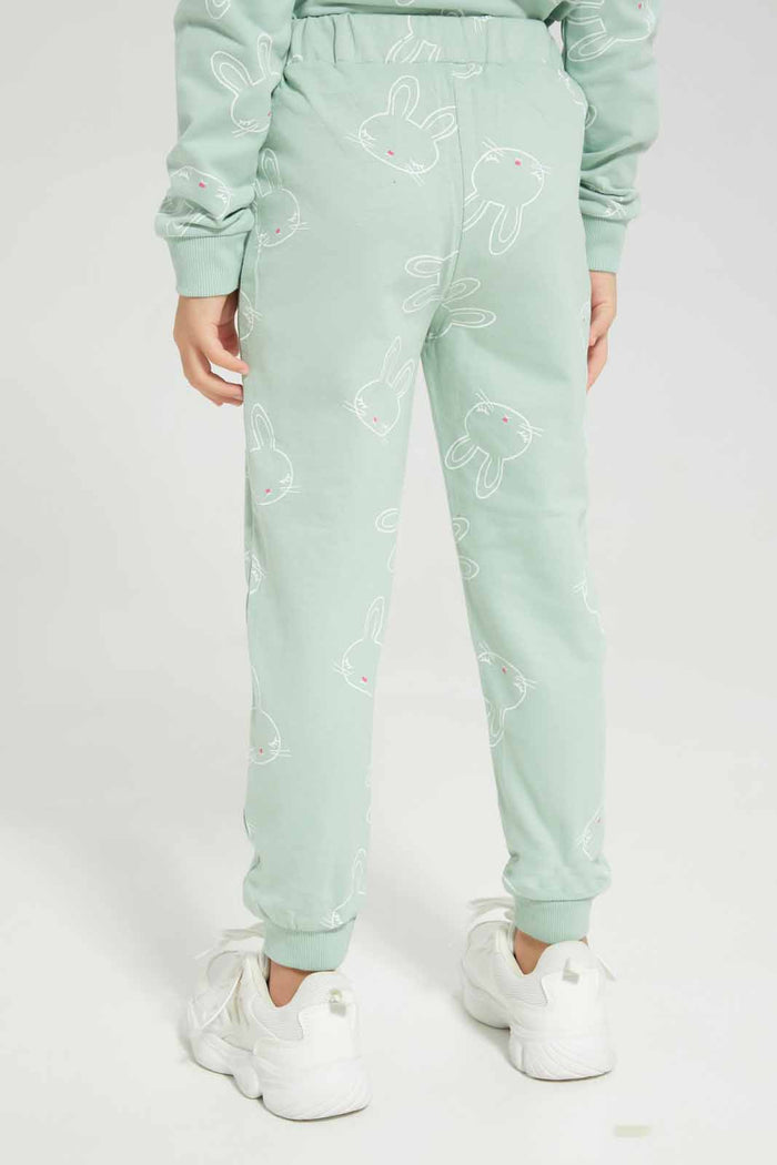 Redtag-Basic-Active-Pant---Greem-Category:Joggers,-Colour:Green,-Deals:New-In,-Filter:Girls-(2-to-8-Yrs),-GIR-Joggers,-New-In-GIR-APL,-Non-Sale,-Section:Girls-(0-to-14Yrs),-W22A-Girls-2 to 8 Years