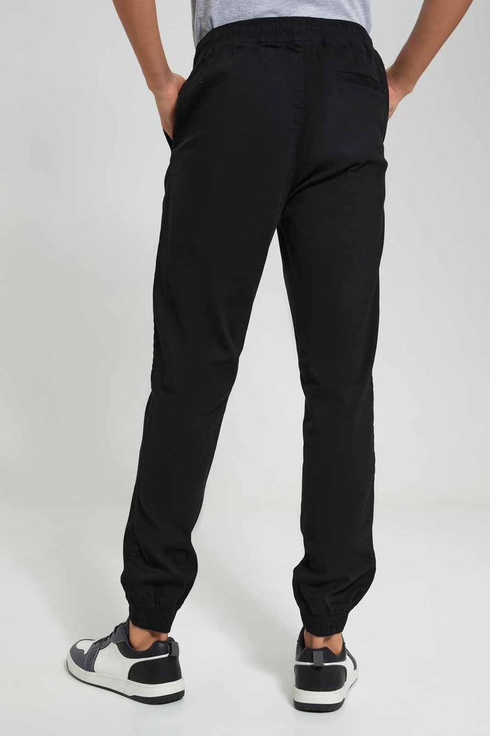 Redtag-Black-Jogger-Category:Trousers,-Colour:Black,-Deals:New-In,-Filter:Men's-Clothing,-Men-Trousers,-New-In-Men-APL,-Non-Sale,-Section:Men,-TBL,-W22A-Men's-