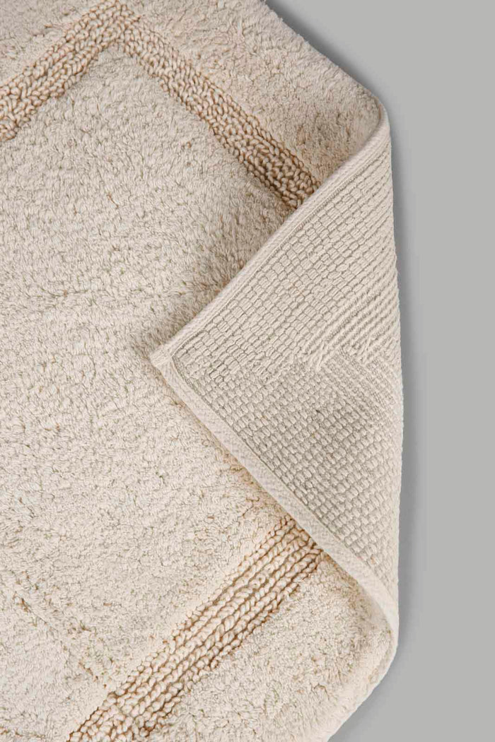 Redtag-Beige-Tufted-Bathmat-Category:Bathmats,-Colour:Beige,-Deals:New-In,-Filter:Home-Bathroom,-HMW-BAC-Bath-Accessories,-New-In-HMW-BAC,-Non-Sale,-Section:Homewares,-W22B-Home-Bathroom-