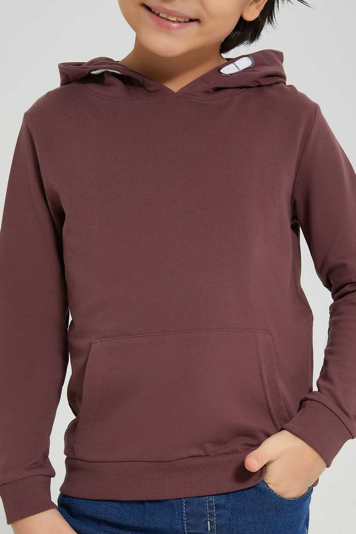 Redtag-Mauve-Hooded-Sweatshirt-BOY-Sweatshirts,-Category:Sweatshirts,-Colour:Mauve,-Deals:New-In,-Filter:Boys-(2-to-8-Yrs),-New-In-BOY-APL,-Non-Sale,-Section:Boys-(0-to-14Yrs),-TBL,-W22B-Boys-2 to 8 Years