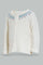 Redtag-Ivory-Front-Neck-Embroidery-Cardigan-Category:Cardigans,-Colour:Ivory,-Deals:New-In,-Filter:Infant-Girls-(3-to-24-Mths),-ING-Cardigans,-New-In-ING-APL,-Non-Sale,-Section:Girls-(0-to-14Yrs),-W22B-Infant-Girls-3 to 24 Months