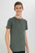 Redtag-Olive-Jacquard-Heneley-T-Shirt-BSR-T-Shirts,-Category:T-Shirts,-Colour:Charcoal,-Deals:New-In,-Filter:Senior-Boys-(8-to-14-Yrs),-New-In-BSR-APL,-Non-Sale,-Section:Boys-(0-to-14Yrs),-TBL,-W22A-Senior-Boys-9 to 14 Years