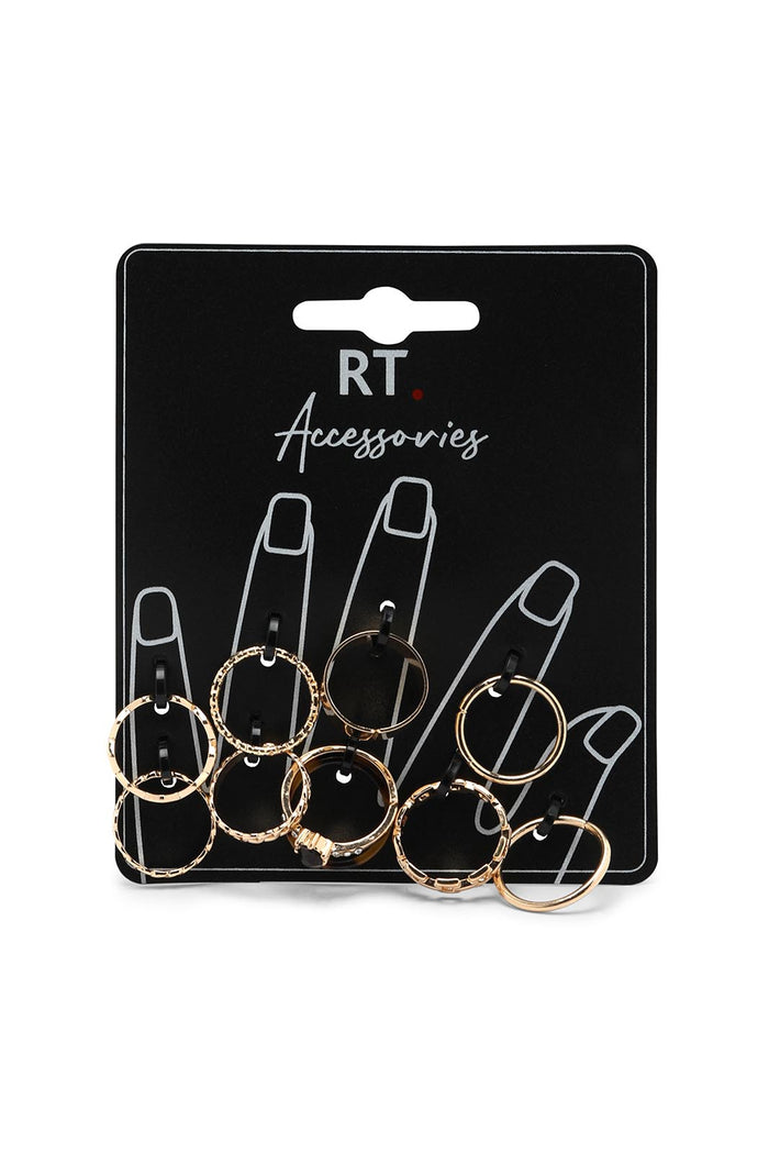 Redtag-Ring-Set-Category:Jewellery,-Colour:Assorted,-Dept:Ladieswear,-Filter:Women's-Accessories,-New-In,-New-In-Women-ACC,-Non-Sale,-Section:Women,-W22B,-Women-Jewellery-Women-