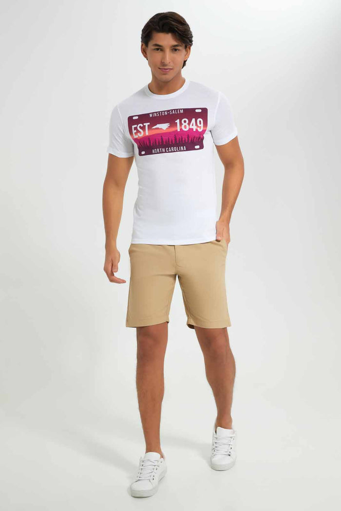 Redtag-White-Graphic-T-Shirt-Category:T-Shirts,-Colour:White,-Deals:New-In,-Filter:Men's-Clothing,-Men-T-Shirts,-New-In-Men-APL,-Non-Sale,-Section:Men,-TBL,-W22A-Men's-