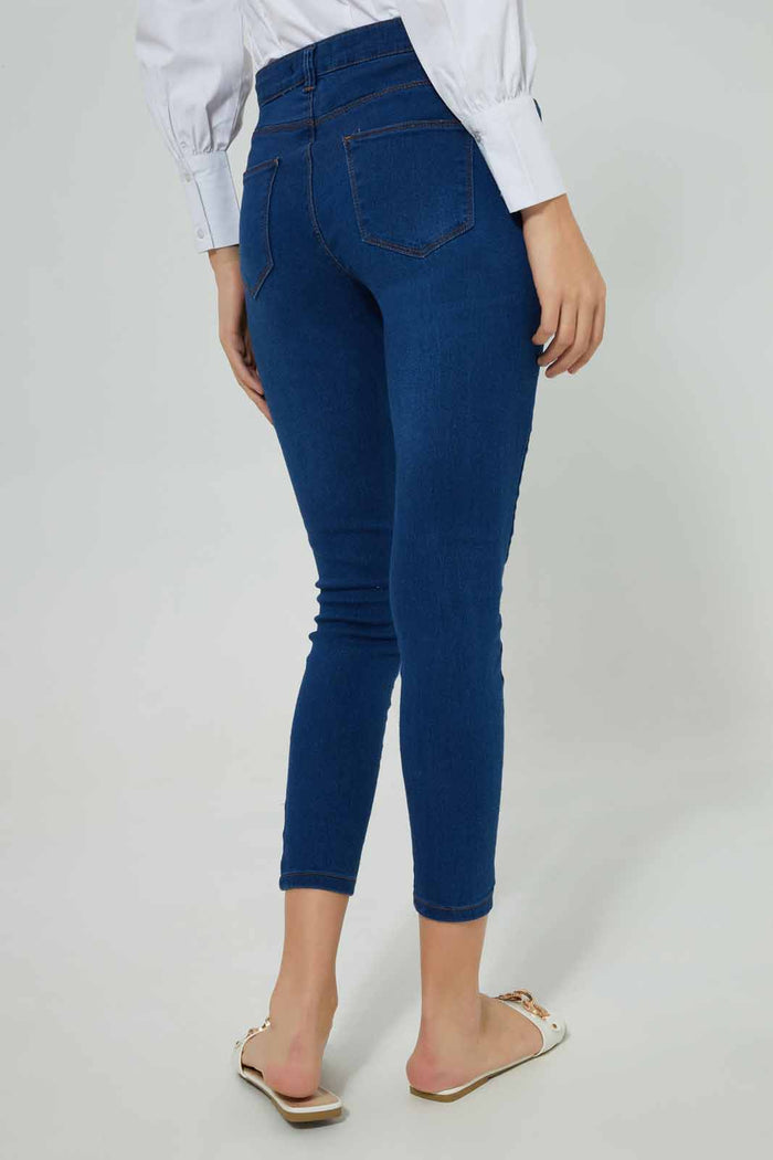 Redtag-Dark-Wash-Skinny-Mid-Jeans-Category:Jeans,-Colour:Dark-Wash,-Deals:New-In,-Filter:Women's-Clothing,-New-In-Women-APL,-Non-Sale,-Section:Women,-TBL,-W22A,-Women-Jeans-Women's-