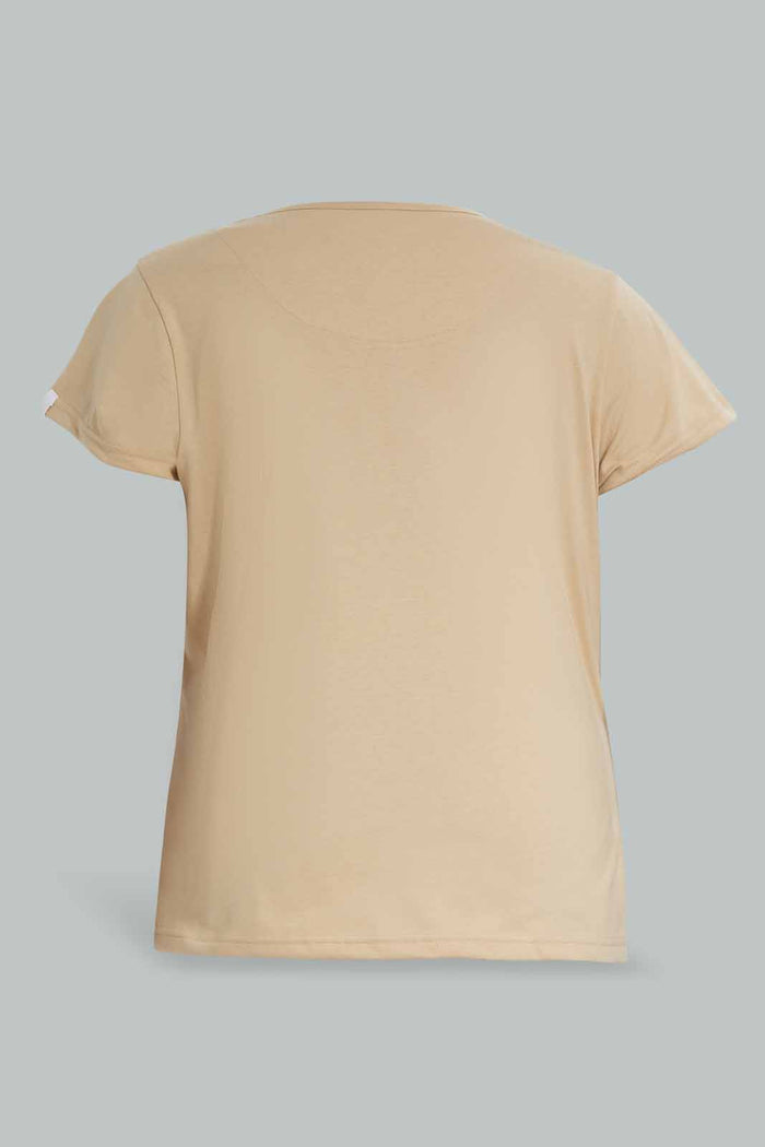 Redtag-PJAMA-SET-BEIGE-SOLID-Category:Pyjama-Sets,-Colour:Beige,-Deals:New-In,-Filter:Women's-Clothing,-New-In-Women-APL,-Non-Sale,-Section:Women,-W22O,-Women-Pyjama-Sets--