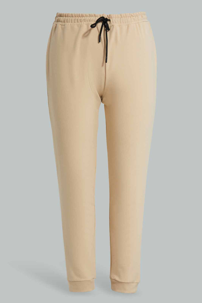 Redtag-PJAMA-SET-BEIGE-SOLID-Category:Pyjama-Sets,-Colour:Beige,-Deals:New-In,-Filter:Women's-Clothing,-New-In-Women-APL,-Non-Sale,-Section:Women,-W22O,-Women-Pyjama-Sets--