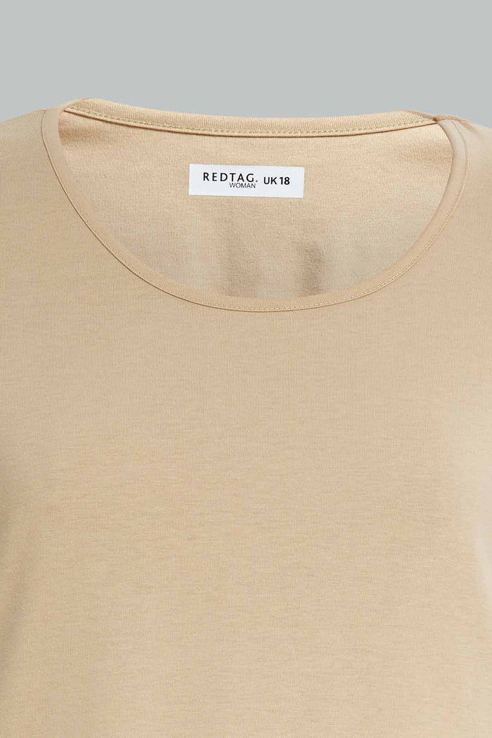 Redtag-PJAMA-SET-BEIGE-SOLID-Category:Pyjama-Sets,-Colour:Beige,-Deals:New-In,-Filter:Women's-Clothing,-New-In-Women-APL,-Non-Sale,-Section:Women,-W22O,-Women-Pyjama-Sets--