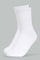 Redtag-White/Black/Grey-Mel-3-Pcs-Pack-Crew-Socks-365,-BSR-Socks,-Category:Socks,-Colour:Assorted,-Deals:New-In,-Filter:Senior-Boys-(8-to-14-Yrs),-New-In-BSR-APL,-Non-Sale,-Section:Boys-(0-to-14Yrs)-Senior-Boys-9 to 14 Years