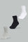 Redtag-White/Black/Grey-Mel-3-Pcs-Pack-Crew-Socks-365,-BSR-Socks,-Category:Socks,-Colour:Assorted,-Deals:New-In,-Filter:Senior-Boys-(8-to-14-Yrs),-New-In-BSR-APL,-Non-Sale,-Section:Boys-(0-to-14Yrs)-Senior-Boys-9 to 14 Years