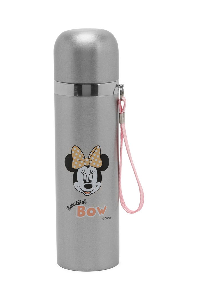 Redtag-Pink/White-Minnie-Stainless-Steel-Flask-Category:Newborn-Accessories,-CHR,-Colour:Pink,-Dept:New-Born,-Filter:Newborn-Accessories,-NBN-Newborn-Accessories,-New-In,-New-In-NBN-ACC,-Non-Sale,-Section:Boys-(0-to-14Yrs),-W22A-New-Born-Baby-