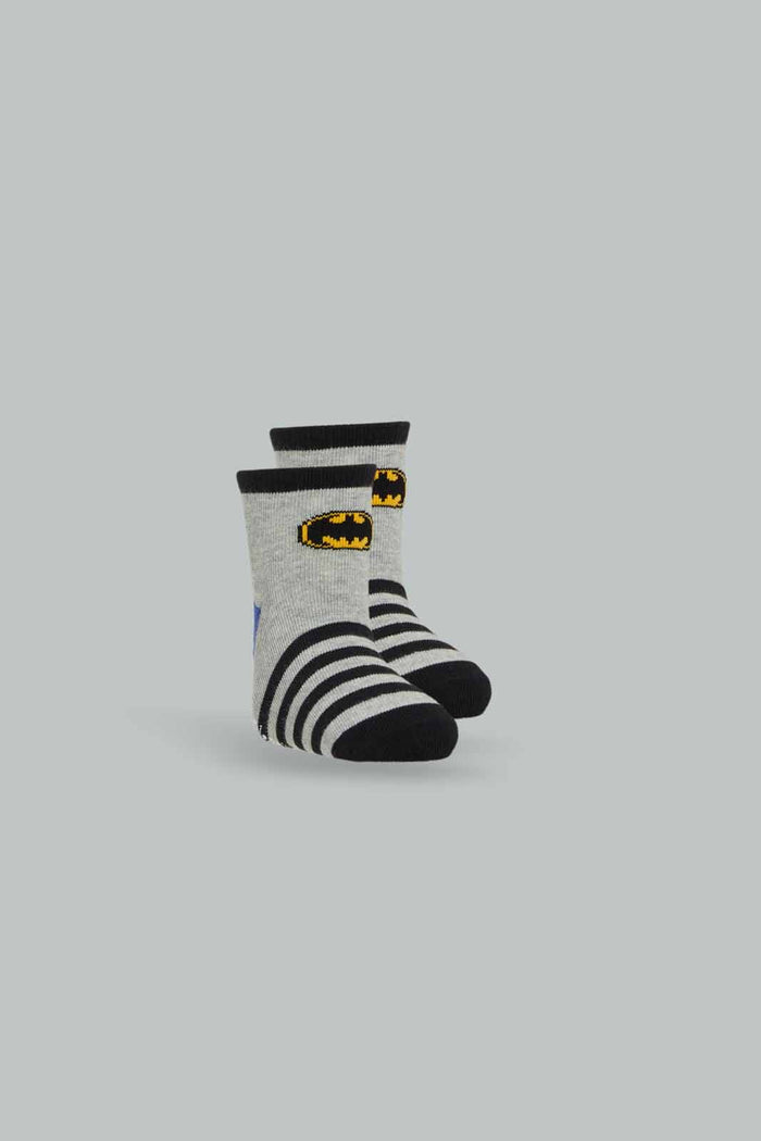 Redtag-3-Pack-Batman-Socks-365,-BOY-Socks,-Category:Socks,-CHR,-Colour:Assorted,-Deals:New-In,-Dept:Boys,-Filter:Boys-(2-to-8-Yrs),-New-In-BOY-APL,-Non-Sale,-Section:Boys-(0-to-14Yrs)-Boys-2 to 8 Years