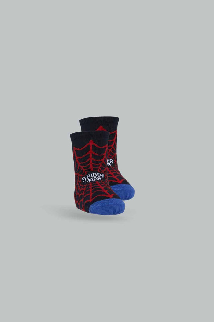 Redtag-3-Pack-Spiderman-Socks-365,-BOY-Socks,-Category:Socks,-CHR,-Colour:Assorted,-Deals:New-In,-Dept:Boys,-Filter:Boys-(2-to-8-Yrs),-New-In-BOY-APL,-Non-Sale,-Section:Boys-(0-to-14Yrs)-Boys-2 to 8 Years