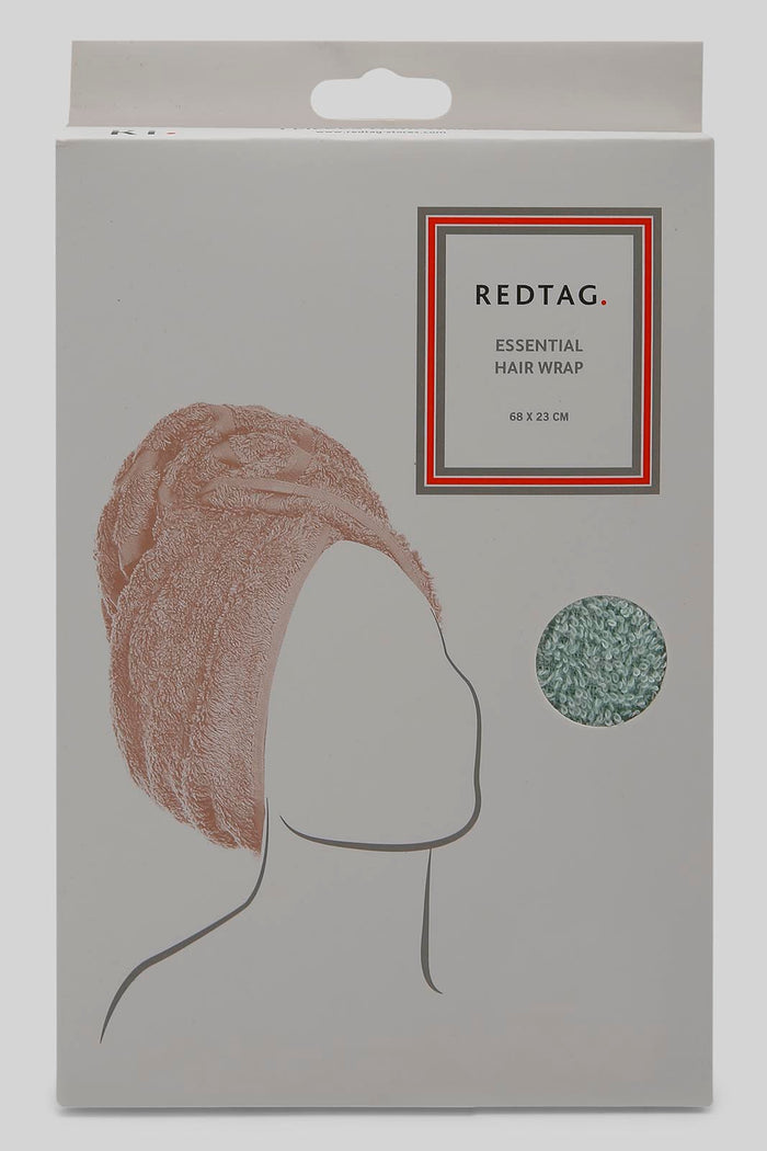 Redtag-Mint-Hair-Wrap-365,-Category:Robes,-Colour:Mint,-Deals:New-In,-Filter:Home-Bathroom,-HMW-BAC-Robes,-New-In-HMW-BAC,-Non-Sale,-Section:Homewares-Home-Bathroom-