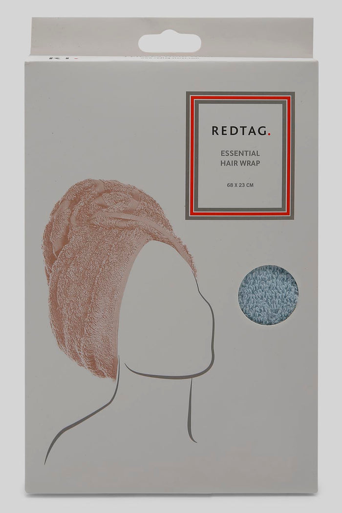 Redtag-Blue-Hair-Wrap-365,-Category:Robes,-Colour:Blue,-Deals:New-In,-Filter:Home-Bathroom,-HMW-BAC-Robes,-New-In-HMW-BAC,-Non-Sale,-Section:Homewares-Home-Bathroom-