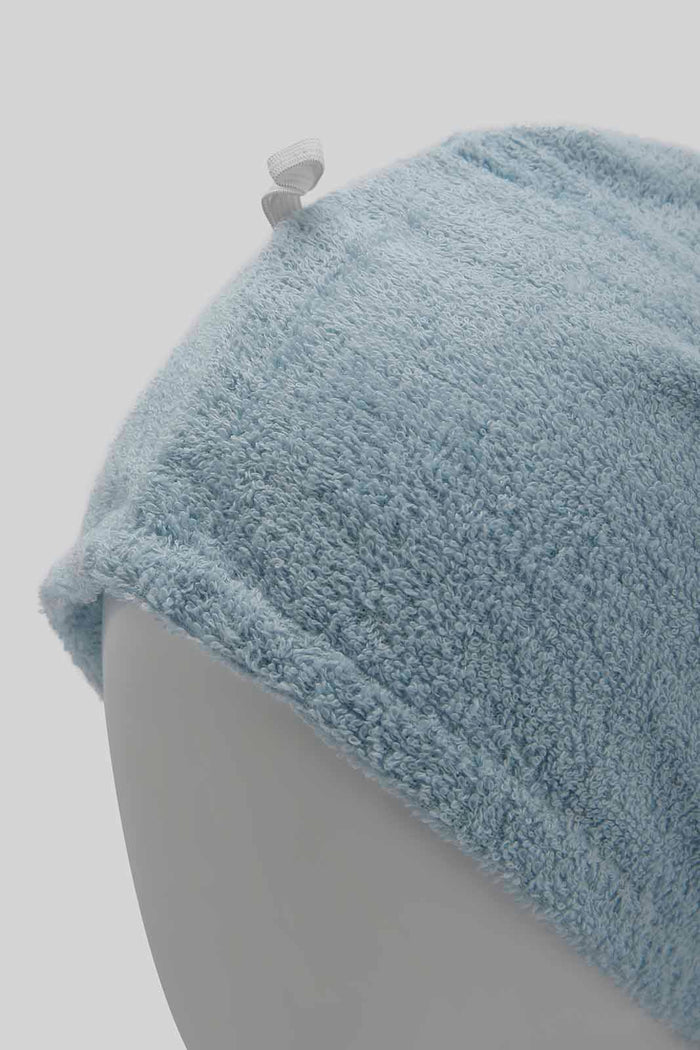 Redtag-Blue-Hair-Wrap-365,-Category:Robes,-Colour:Blue,-Deals:New-In,-Filter:Home-Bathroom,-HMW-BAC-Robes,-New-In-HMW-BAC,-Non-Sale,-Section:Homewares-Home-Bathroom-