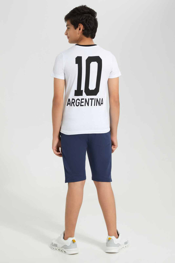 Redtag-White-Argentina-World-Cup-Tee-BSR-T-Shirts,-Category:T-Shirts,-Colour:White,-Deals:New-In,-Filter:Senior-Boys-(8-to-14-Yrs),-FWC,-New-In-BSR-APL,-Non-Sale,-Section:Boys-(0-to-14Yrs),-W22A-Senior-Boys-