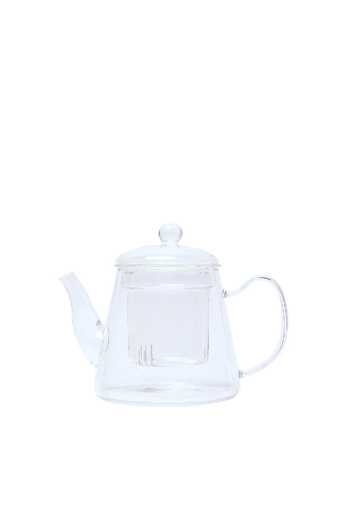 Redtag-Clear-Glass-Tea-Pot-With-Filter-Category:Tea-Pots,-Colour:White,-Deals:New-In,-Dept:Home,-Filter:Home-Dining,-HMW-DIN-Crockery,-New-In-HMW-DIN,-Non-Sale,-S23A,-Section:Homewares-Home-Dining-