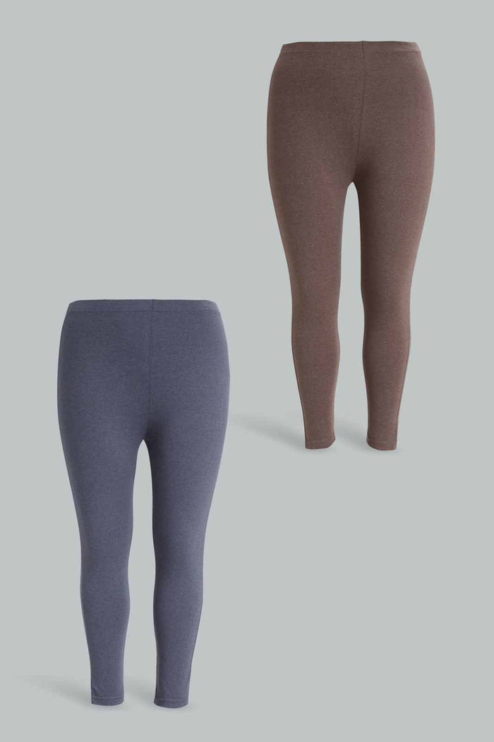 Redtag-Basic-2-Pk-Legging-Category:Joggers,-Colour:Assorted,-Deals:New-In,-Dept:Ladieswear,-Filter:Plus-Size,-LDP-Joggers,-New-In-LDP-APL,-Non-Sale,-Section:Women,-W22B-Women's-