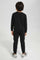 Redtag-Black-Crew-Neck-Kangaroo-Pocket-Jog-Suit-BOY-Jog-Sets,-Category:Jog-Sets,-Colour:Black,-Deals:New-In,-Filter:Boys-(2-to-8-Yrs),-New-In-BOY-APL,-Non-Sale,-Section:Boys-(0-to-14Yrs),-W22B-Boys-2 to 8 Years