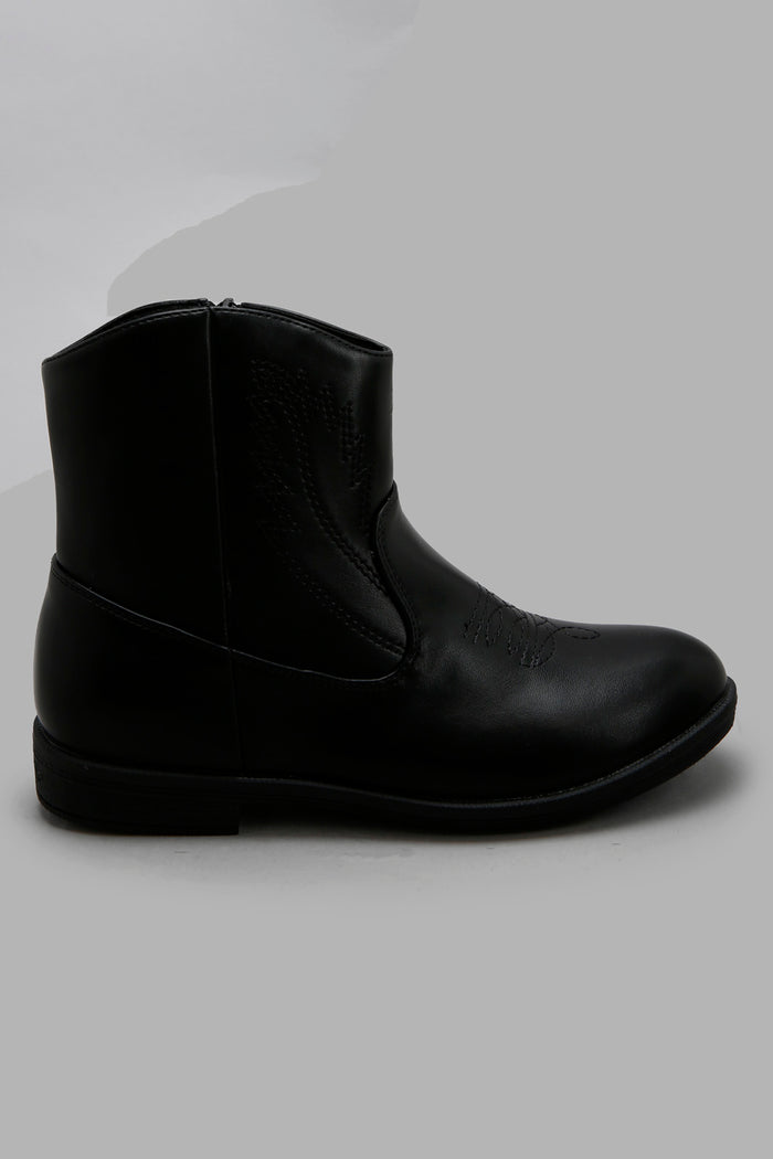 Redtag-Black-Chelsea-Boots-Category:Boots,-Colour:Black,-Deals:New-In,-Filter:Girls-Footwear-(5-to-14-Yrs),-GSR-Boots,-New-In-GSR-FOO,-Non-Sale,-Section:Boys-(0-to-14Yrs),-W22B--