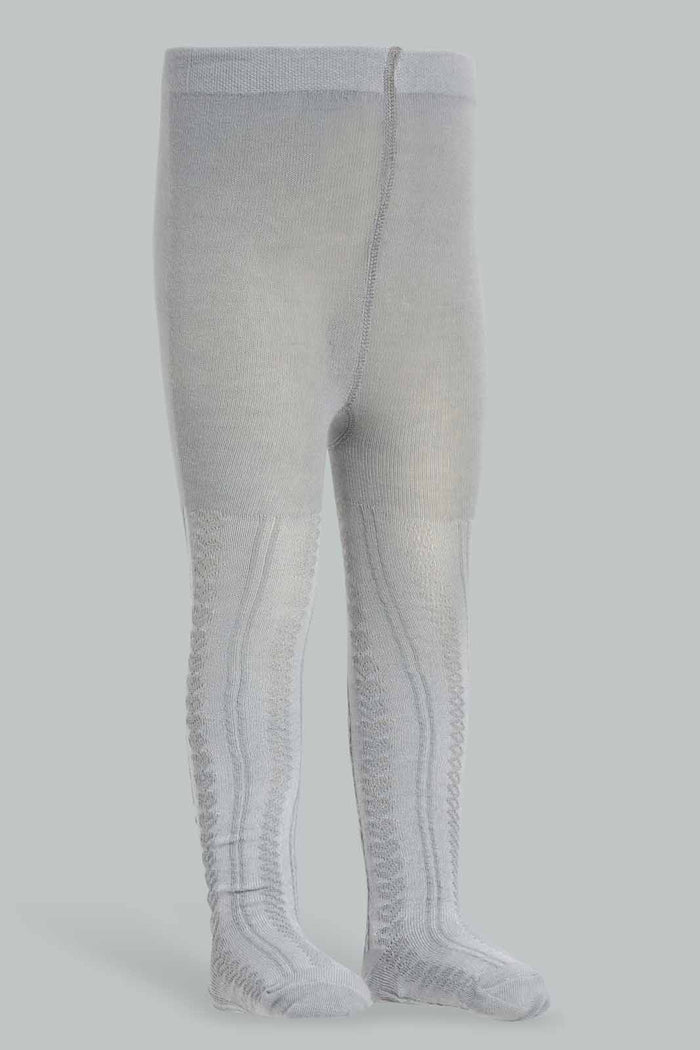 Redtag-Girls-Grey-Jacquard-Stocking-365,-Category:Tights,-Colour:Grey,-Deals:New-In,-Filter:Infant-Girls-(3-to-24-Mths),-ING-Tights,-New-In-ING-APL,-Non-Sale,-Section:Girls-(0-to-14Yrs)-Infant-Girls-3 to 24 Months