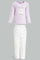 Redtag-Girls-Lilac-Placement-Print-Fluffy-Pyjama-Set-Category:Pyjama-Sets,-Colour:Lilac,-Deals:New-In,-Filter:Infant-Girls-(3-to-24-Mths),-ING-Pyjama-Sets,-New-In-ING-APL,-Non-Sale,-Section:Girls-(0-to-14Yrs),-W22B-Infant-Girls-