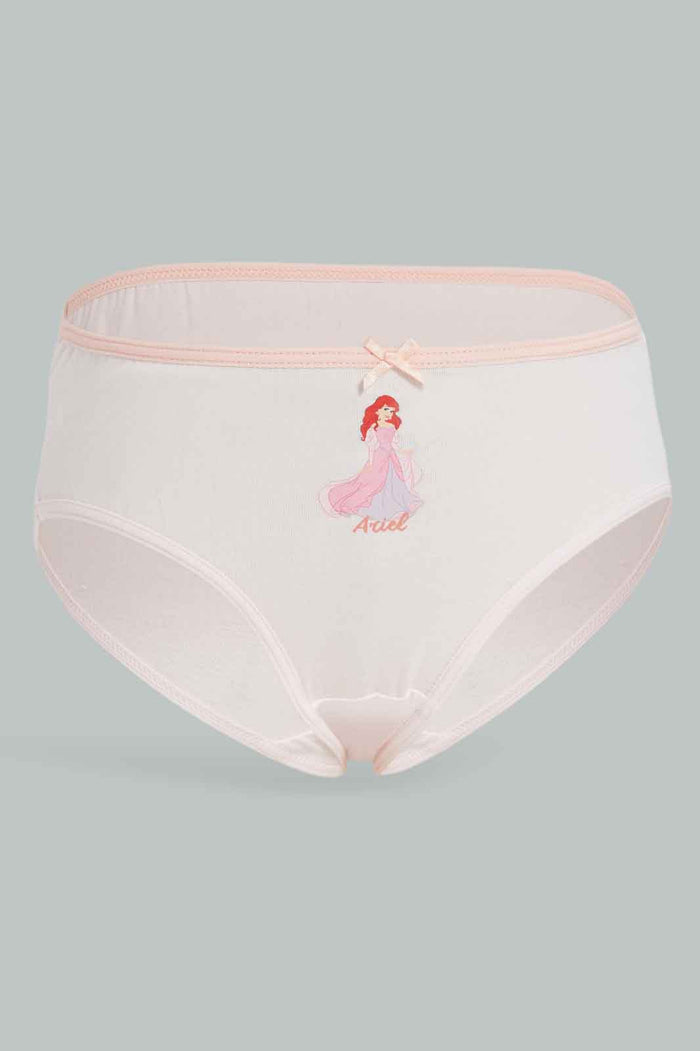 Redtag-Girls-3Pk-Character-Brief---Princesses-365,-Category:Briefs,-Colour:Apricot,-Deals:New-In,-ESS,-Filter:Girls-(2-to-8-Yrs),-GIR-Briefs,-New-In-GIR-APL,-Non-Sale,-Section:Girls-(0-to-14Yrs)-Girls-2 to 8 Years