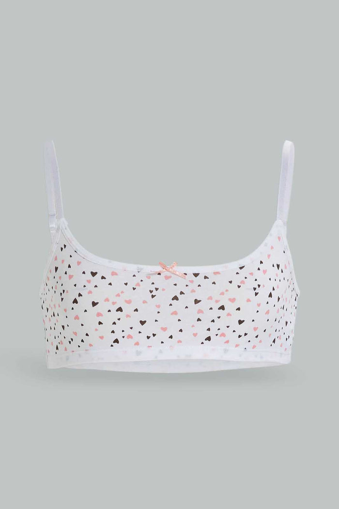 Redtag-Girls-Floral/Minit-Bra-(2Pack)-365,-Category:Bras,-Colour:Assorted,-Deals:New-In,-Dept:Girls,-ESS,-Filter:Senior-Girls-(8-to-14-Yrs),-GSR-Bras,-New-In-GSR-APL,-Non-Sale,-Section:Girls-(0-to-14Yrs)-Senior-Girls-9 to 14 Years