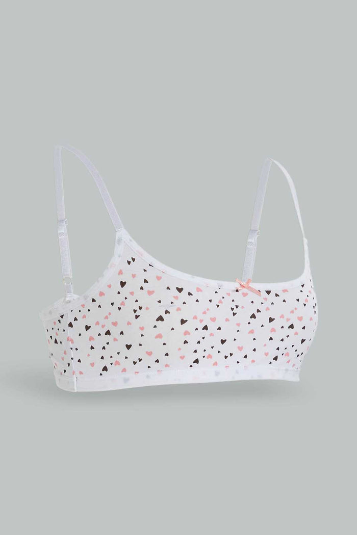 Redtag-Girls-Floral/Minit-Bra-(2Pack)-365,-Category:Bras,-Colour:Assorted,-Deals:New-In,-Dept:Girls,-ESS,-Filter:Senior-Girls-(8-to-14-Yrs),-GSR-Bras,-New-In-GSR-APL,-Non-Sale,-Section:Girls-(0-to-14Yrs)-Senior-Girls-9 to 14 Years