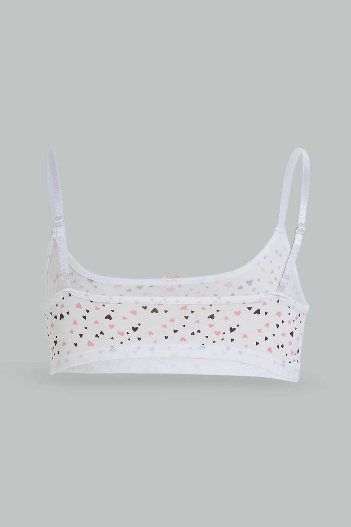 Redtag-Girls-Floral/Minit-Bra-(2Pack)-365,-Category:Bras,-Colour:Assorted,-Deals:New-In,-Dept:Girls,-ESS,-Filter:Senior-Girls-(8-to-14-Yrs),-GSR-Bras,-New-In-GSR-APL,-Non-Sale,-Section:Girls-(0-to-14Yrs)-Senior-Girls-9 to 14 Years