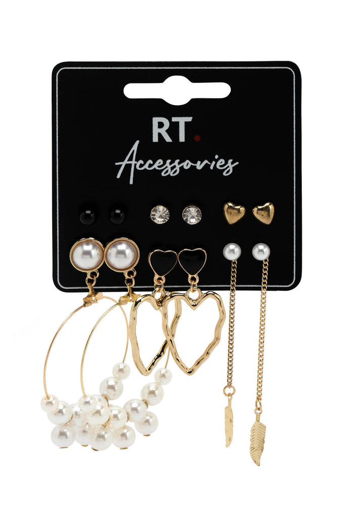 Redtag-Studs-Category:Jewellery,-Colour:Assorted,-Dept:Ladieswear,-Filter:Women's-Accessories,-LEC-Jewellery,-New-In,-New-In-Women-ACC,-Non-Sale,-Section:Women,-W22B-Women-