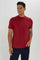 Redtag-Men-Burgundy-Crew-Neck-T-Shirt-Category:T-Shirts,-Colour:Ecru,-Deals:New-In,-Dept:Menswear,-Filter:Men's-Clothing,-Men-T-Shirts,-New-In-Men-APL,-Non-Sale,-S23A,-Section:Men,-TBL-Men's-