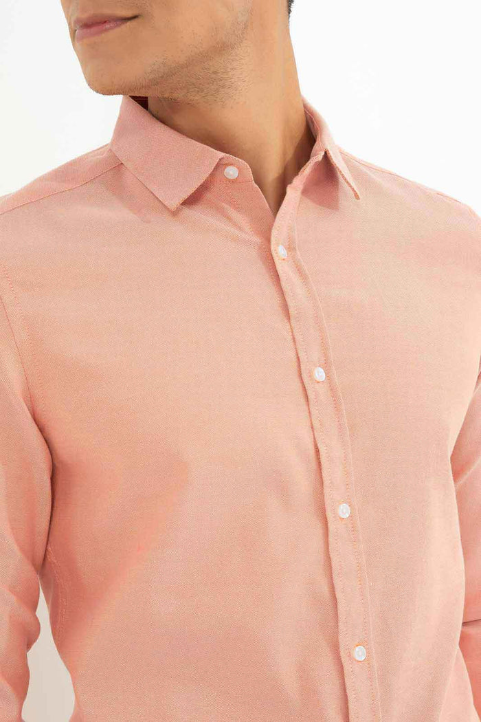 Redtag-Men-Orange-L/S-Oxford-Shirt-Category:Shirts,-Colour:Orange,-Deals:New-In,-Dept:Menswear,-Filter:Men's-Clothing,-Men-Shirts,-New-In-Men-APL,-Non-Sale,-S23A,-Section:Men,-TBL-Men's-