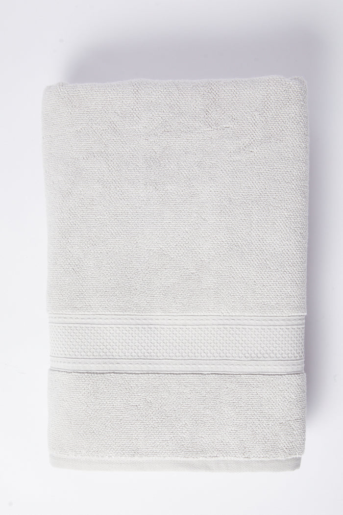 Redtag-Light-Grey-Textured-Cotton-Beach-Towel-Category:Towels,-Colour:Grey,-Deals:New-In,-Dept:Home,-Filter:Home-Bathroom,-HMW-BAC-Towels,-New-In-HMW-BAC,-Non-Sale,-S23A,-Section:Homewares-Home-Bathroom-