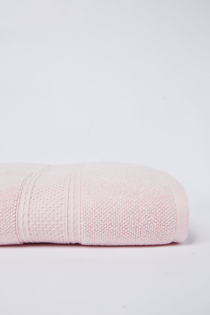 Redtag-Pink-Textured-Cotton-Beach-Towel-Category:Towels,-Colour:Pink,-Deals:New-In,-Dept:Home,-Filter:Home-Bathroom,-HMW-BAC-Towels,-New-In-HMW-BAC,-Non-Sale,-S23A,-Section:Homewares-Home-Bathroom-