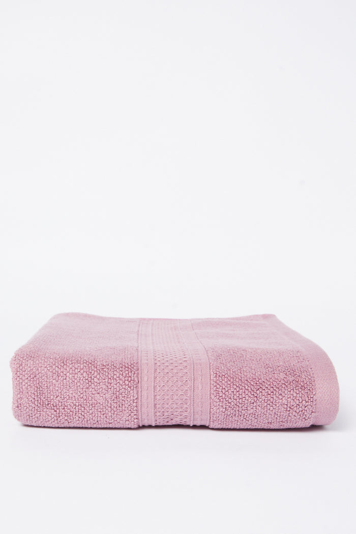 Redtag-Purple-Textured-Cotton-Beach-Towel-Category:Towels,-Colour:Purple,-Deals:New-In,-Dept:Home,-Filter:Home-Bathroom,-HMW-BAC-Towels,-New-In-HMW-BAC,-Non-Sale,-S23A,-Section:Homewares-Home-Bathroom-