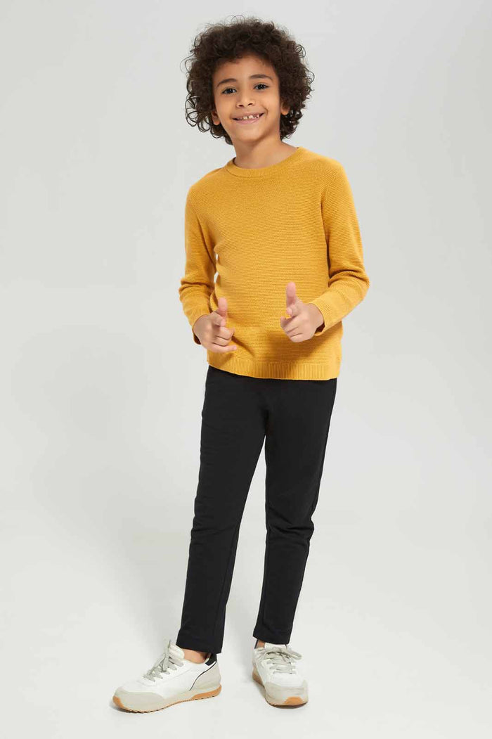 Boys 2025 yellow jumper