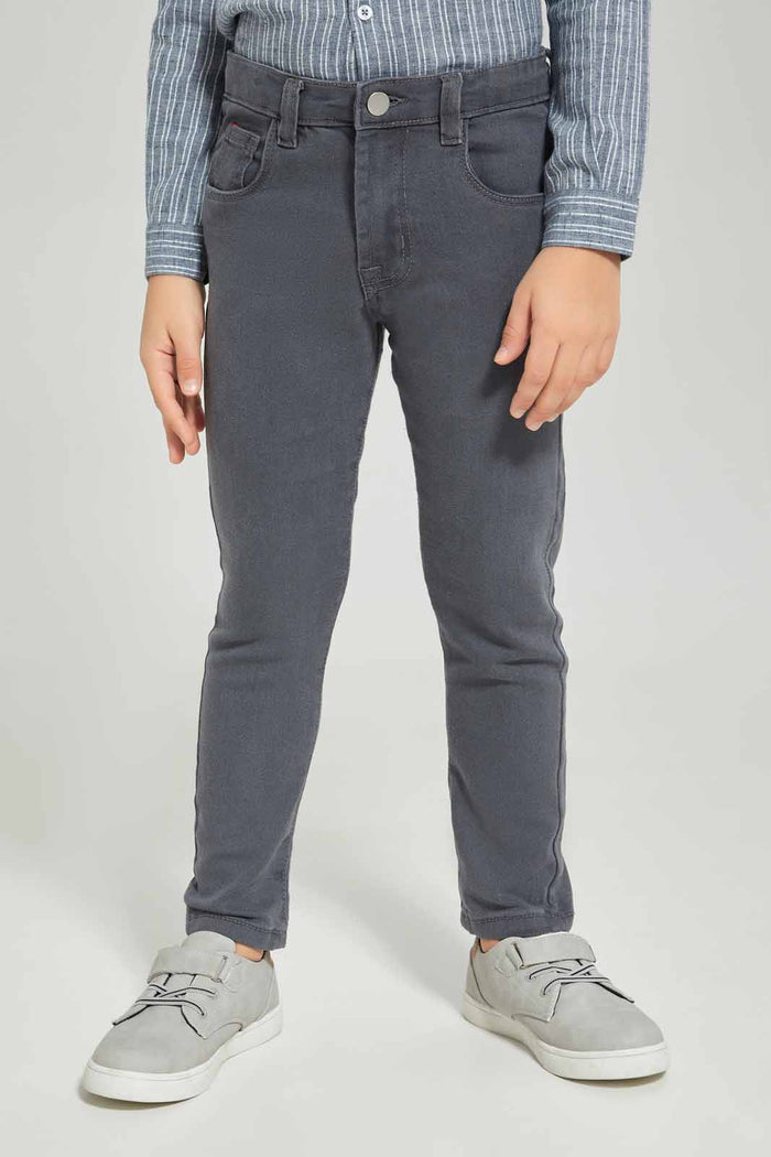 Redtag-Boys-Grey-Denim-Jean-BOY-Jeans,-Category:Jeans,-Colour:Grey,-Deals:New-In,-Dept:Boys,-Filter:Boys-(2-to-8-Yrs),-FIT-WALL-(FTW),-New-In-BOY-APL,-Non-Sale,-S23A,-Section:Boys-(0-to-14Yrs)-Boys-2 to 8 Years