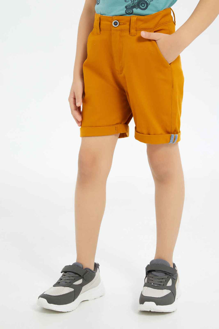 Redtag-Boys-Gold-Chino-Shorts-BOY-Shorts,-Category:Shorts,-Colour:Gold,-Deals:New-In,-Dept:Boys,-Filter:Boys-(2-to-8-Yrs),-New-In-BOY-APL,-Non-Sale,-S23C,-Section:Boys-(0-to-14Yrs),-VLM-Boys-2 to 8 Years