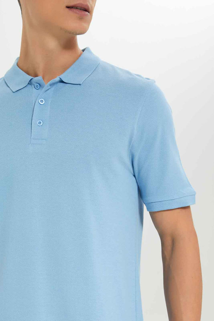 Redtag-Men-Sky-Blue-Polo-Shirt-Category:Polo-T-Shirts,-Colour:Sky-Blue,-Deals:New-In,-Dept:Menswear,-Filter:Men's-Clothing,-Men-Polo-T-Shirts,-New-In-Men-APL,-Non-Sale,-S23A,-Section:Men,-TBL-Men's-