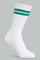 Redtag-Boys-White-W/-Green-Stripes-Crew-Length-Socks-365,-BSR-Socks,-Category:Socks,-Colour:Green,-Deals:New-In,-FIFA,-Filter:Senior-Boys-(8-to-14-Yrs),-New-In-BSR-APL,-Non-Sale,-Section:Boys-(0-to-14Yrs)-Senior-Boys-9 to 14 Years