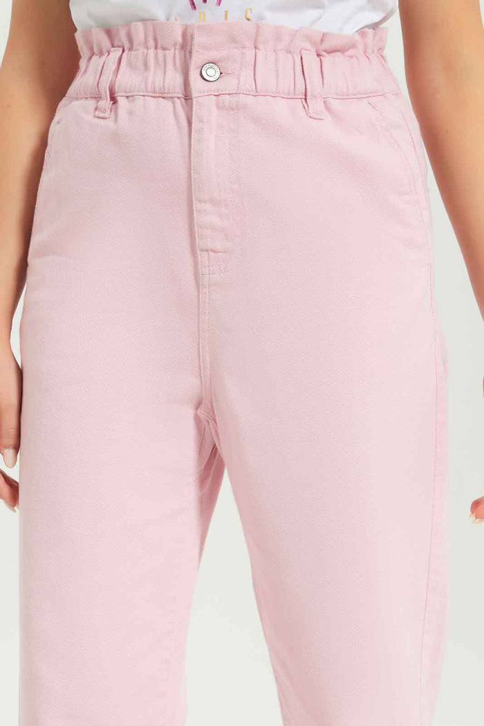 Redtag-Women-Pink-Paper-Bag-Jeans-Category:Jeans,-Colour:Apricot,-Deals:New-In,-Dept:Ladieswear,-Filter:Women's-Clothing,-New-In-Women-APL,-Non-Sale,-S23A,-Section:Women,-TBL,-Women-Jeans-Women's-