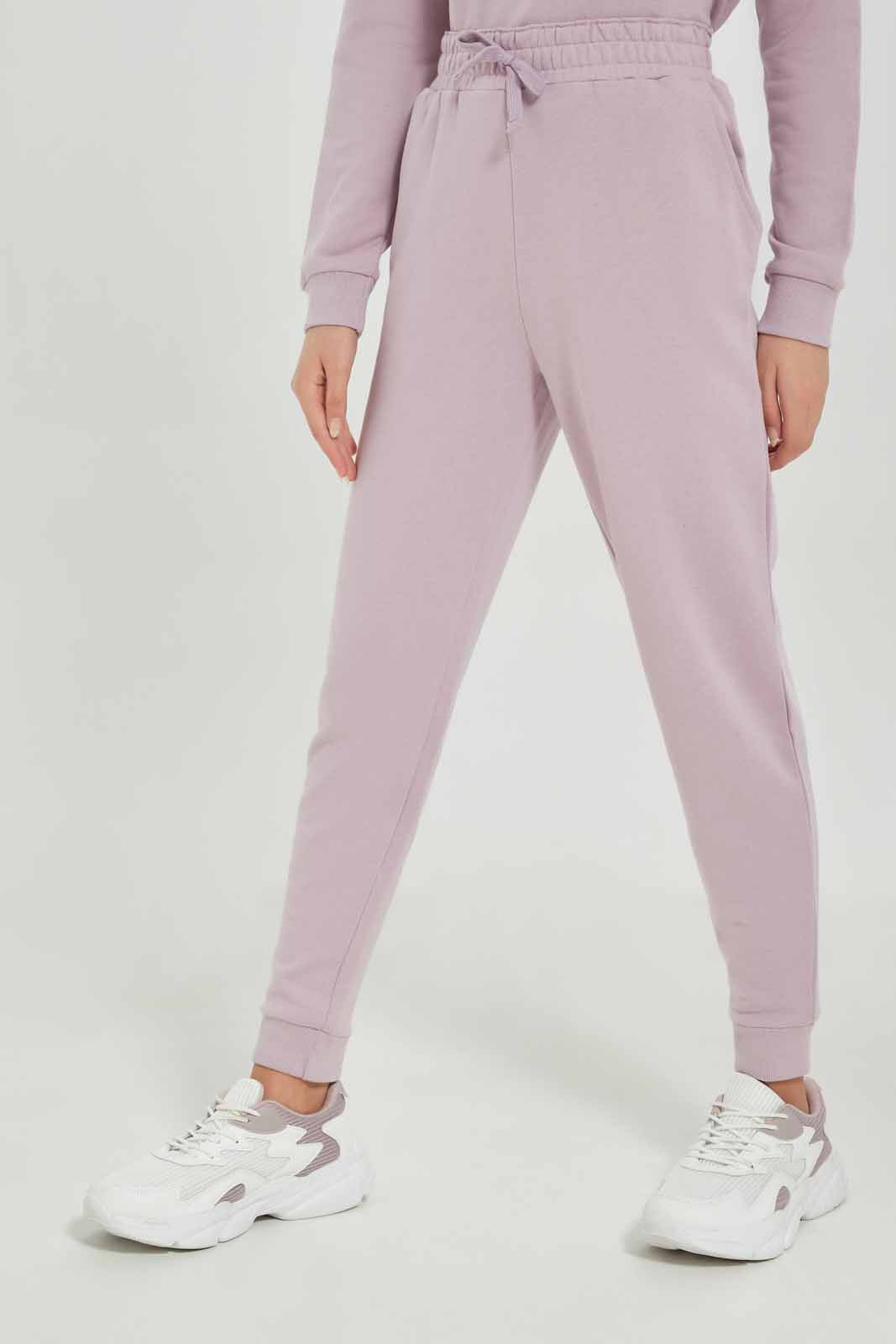 Buy Senior Girls Lilac Jogger for Girls 124315848 in Saudi Arabia REDTAG