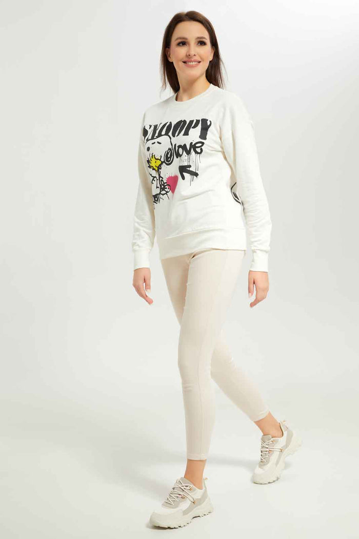 Redtag-Women-White-Snoopy-Printed-Sweatshirt-Category:Sweatshirts,-Colour:White,-Deals:New-In,-Dept:Ladieswear,-Filter:Women's-Clothing,-New-In-Women-APL,-Non-Sale,-S23A,-Section:Women,-TBL,-Women-Sweatshirts-Women's-